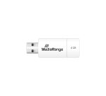 MediaRange MR970 lecteur USB flash 4 Go USB Type-A 2.0 Rouge, Blanc