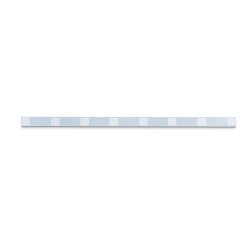 Bande metallique maul standard longueur 1m avec 4   aimants coloris blanc