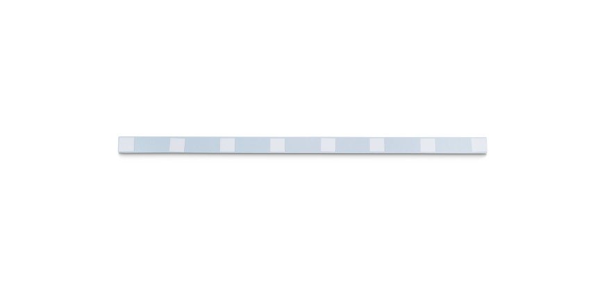 Bande metallique maul standard longueur 1m avec 4   aimants coloris blanc