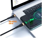 DLH DY-TU5008 câble USB 1,5 m USB C USB C/Micro USB-A/Lightning 100 W Noir