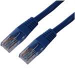 MCL FCC5EM-0.5M/B câble de réseau Bleu 0,5 m Cat5 U/UTP (UTP) Rond
