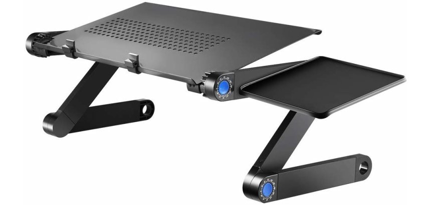 DLH Support ergonomique - table de lit pliable pour ordinateur portables et tablettes