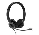 Port Designs 912001 casque Avec fil Arceau Bureau/Centre d'appels USB Type-C / USB Type-A Noir