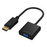 DLH DY-TU4941B changeur de genre de câble DisplayPort VGA Noir