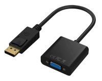 DLH DY-TU4941B changeur de genre de câble DisplayPort VGA Noir