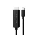 HYPER HD6007BKGL câble HDMI 2,5 m USB-C HDMI Type A (Standard) Noir