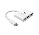 Tripp Lite U444-06N-HU-C station d'accueil USB 3.2 Gen 1 (3.1 Gen 1) Type-C Blanc