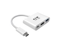 Tripp Lite U444-06N-HU-C station d'accueil USB 3.2 Gen 1 (3.1 Gen 1) Type-C Blanc