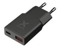 Xtorm XG2SLE0336 chargeur d'appareils mobiles Smartphone, Smartwatch, Tablette Noir, Charbon de bois Secteur Charge rapide Intérieure
