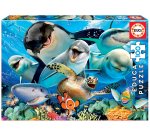 Puzzles carton 100 pieces educatives sous l'eau 100     pieces