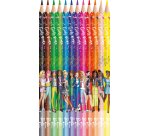 Crayon de couleur Barbie, étui en carton de 12