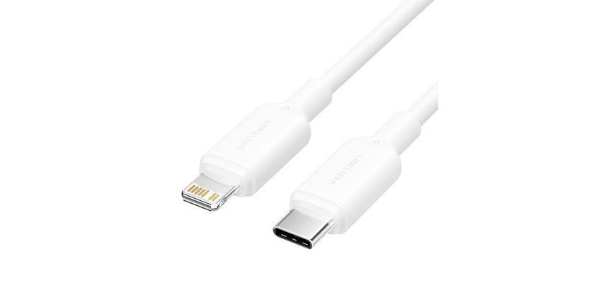 Vention LAKWF cable de conector Lightning 1 m Blanco