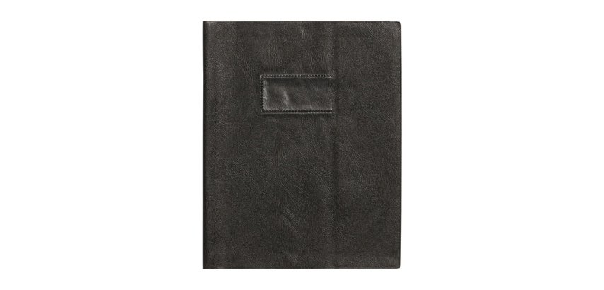 Protège-cahiers grain cuir PVC 22/100ème 17x22 cm