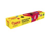 Gouache scolaire jovi a base d'eau couleur assorties 5     pots de 35 ml + pinceau