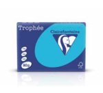 Papier clairefontaine multifonction laser couleur   trophe a4 80g rouge corail    parfaite opacite paquet 500