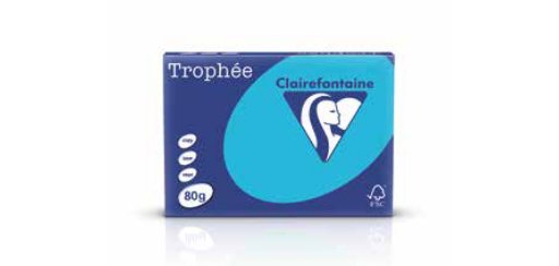 Papier clairefontaine multifonction laser couleur   trophe a4 80g rouge corail    parfaite opacite paquet 500