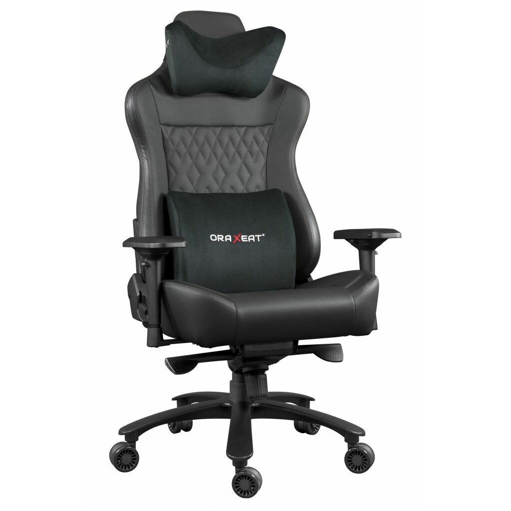 Fauteuil gamer XL800 noir, dossier de 85 à 165°, assise 51x61cm, dossier 61x87cm, Poids max 200kg