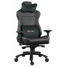 Fauteuil gamer XL800 noir, dossier de 85 à 165°, assise 51x61cm, dossier 61x87cm, Poids max 200kg