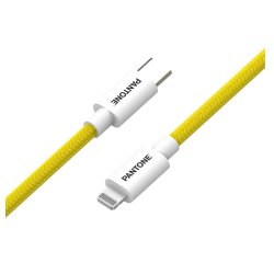 Pantone PT-CTL002-5Y cavo Lightning 1,5 m Bianco, Giallo