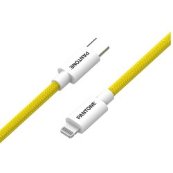 Pantone PT-CTL002-5Y lightning cable 1.5 m White, Yellow