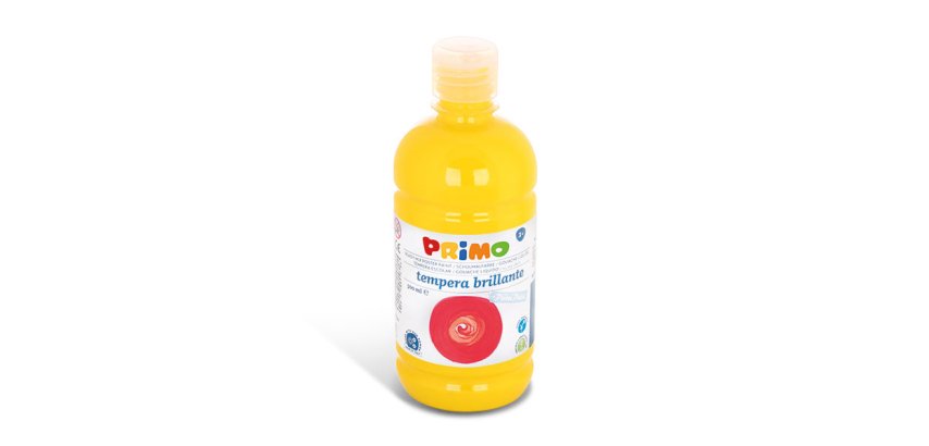 Primo 202BR500201 colore a tempera 500 ml Bottiglia Giallo