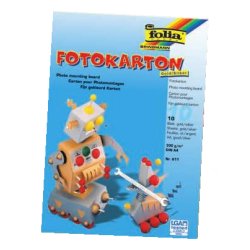 Pochette folia papier cartonne or et argent a4      21x29 cm 300g 5 feuilles or   et 5 feuilles argent