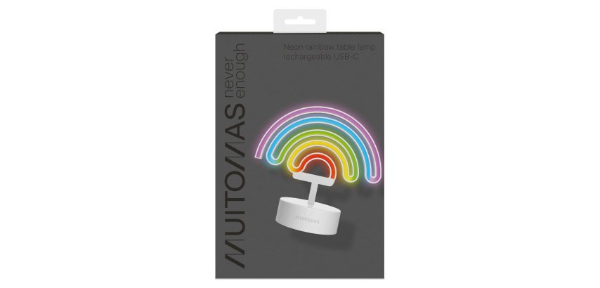 Muitomas NEONRAINBOWC table lamp Neon F White