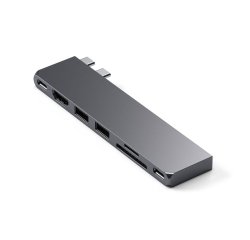 Satechi ST-HUCPHSM station d'accueil USB 3.2 Gen 2 (3.1 Gen 2) Type-C Gris