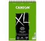 Album papier dessin canson xl dessin 10 format a4 160 g 50  feuilles