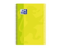 Répertoire Oxford Color Life A4 petits carreaux 5mm 180 pages reliure spirale couverture carte coloris assortis