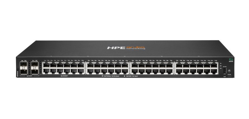 HPE Aruba Networking CX 6000 48p 10M/100M/1G 4p SFP 1G Switch