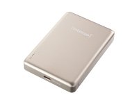 Intenso MW10000 Magnetic Power Bank 10000 mAh – MagSafe Compatible, 15W Wireless Charging, 20W USB-C PD, For iPhone & Android – Tested in Germany – Champagne