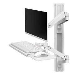 Ergotron LX Pro Series 45-696-290 support d'écran plat pour bureau 86,4 cm (34") Mur Blanc