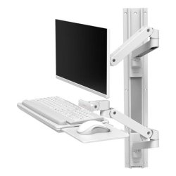 Ergotron LX Pro Series 45-696-290 support d'écran plat pour bureau 86,4 cm (34") Mur Blanc
