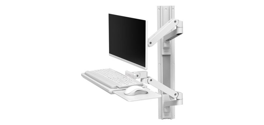 Ergotron LX Pro Series 45-696-290 support d'écran plat pour bureau 86,4 cm (34") Mur Blanc