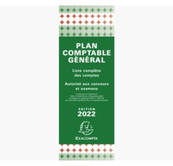 Plan comptable exacompta modèle accordéon 185x85mm