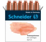Cartouche encre schneider coloris abricot pastel boite  6 unites
