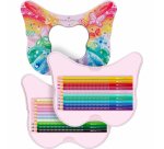 FABER-CASTELL Crayon de couleur triangulaire GRIP SPARKLE