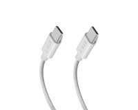 SBS Câble USB tressé USB C 3.2 (10Gb/s) , 1m50 blanc