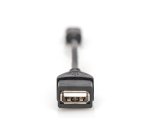Digitus Adaptador/conversor USB mini-B - USB-A, OTG, 0,2 m