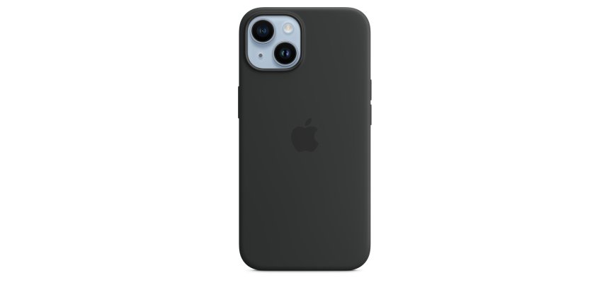 Apple Coque en silicone avec MagSafe pour iPhone 14 - Minuit