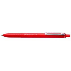 Pentel BX467-B penna a sfera Rosso Penna a sfera retrattile a clip