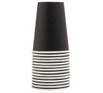 Gobelet en carton, 0,2 l, noir