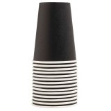 15 Gobelets en carton, 20 cl - Noir