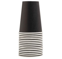 Gobelet en carton, 0,2 l, noir
