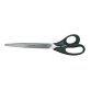 Ciseaux bureau q-connect économique droitier lames inox 250mm branches gainées abs bouts pointus coloris noir