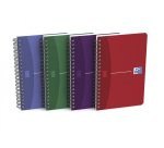 Carnet Oxford office Essentials 11x17cm petits carreaux 5mm 180 pages reliure spirale couverture carte coloris assortis