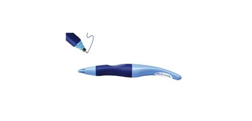 Roller stabilo easyoriginal effaçable ergonomique rechargeable grip caoutchouc écriture 0.5mm droitier bleu