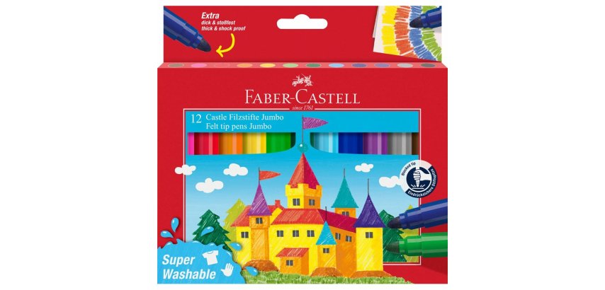 Faber-Castell Jumbo marcatore Multicolore 12 pz