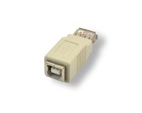 MCL Adapteur USB type A / B USB Type-A Female USB - B Female Blanc